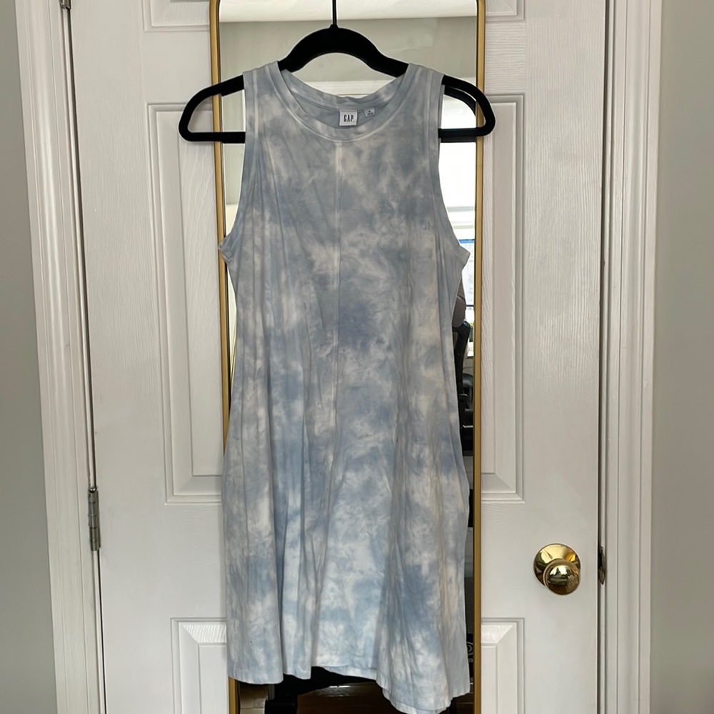 Gap beach cover up blue type dye, tags still on.